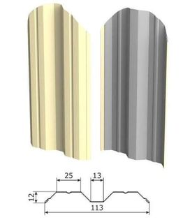 М-образный профиль металлического штакетника